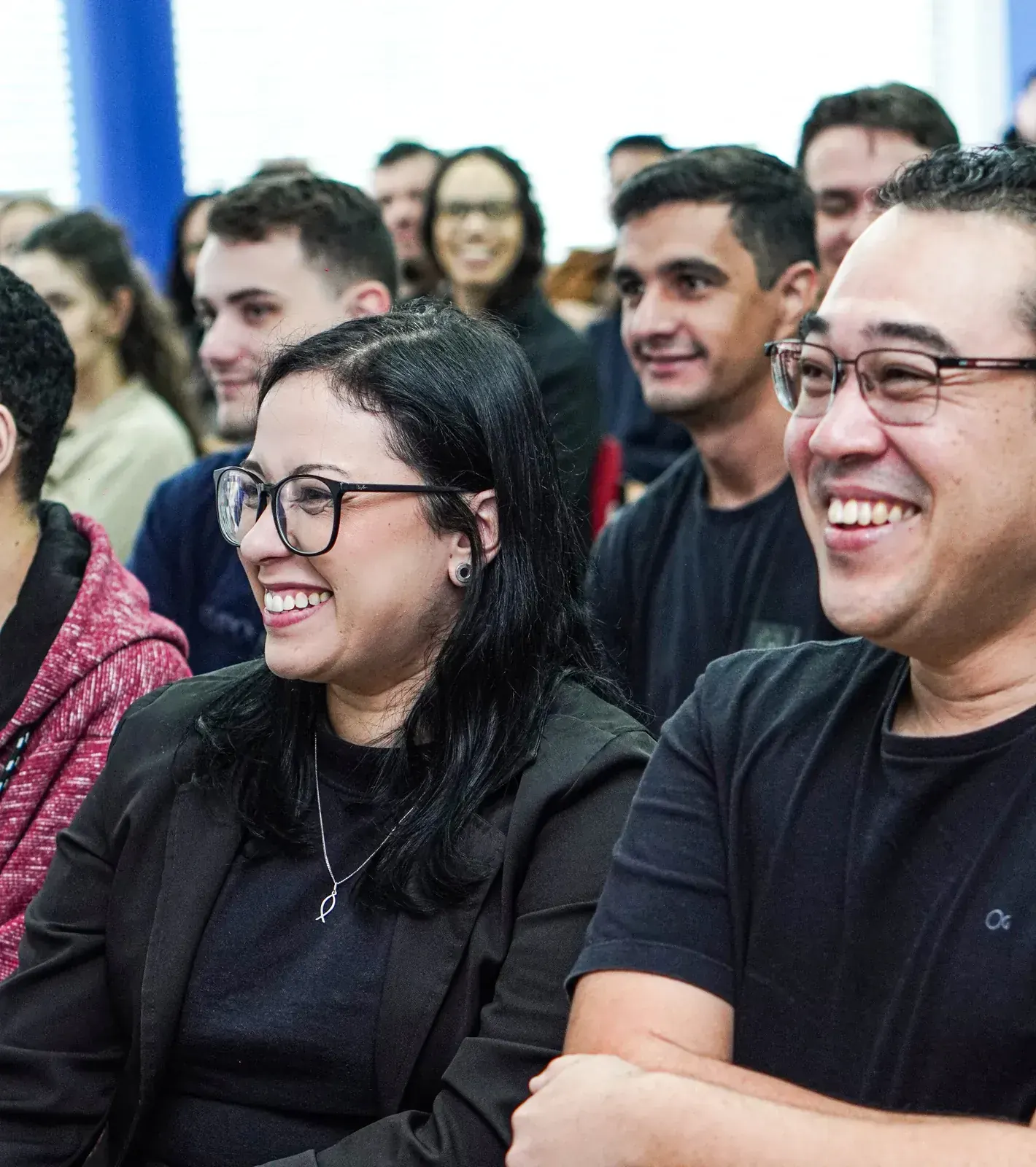 Colaboradores da ForLogic em um encontro interno